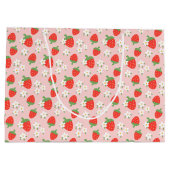 Fraises et marmites sucrées Grand sac cadeau (Dos)