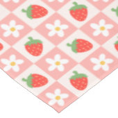 Fraises et nappes de fleurs sucrées (Angle)