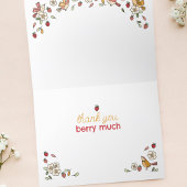 Fraises et oiseaux Merci Berry beaucoup
