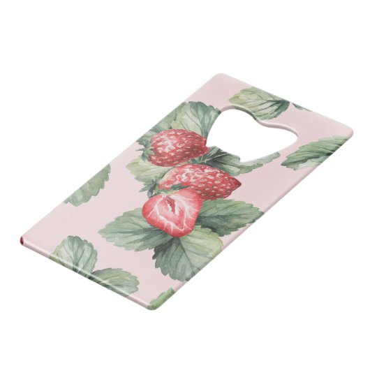 Fraises mûres d'été : Aquarelle rose (Dos Angle)