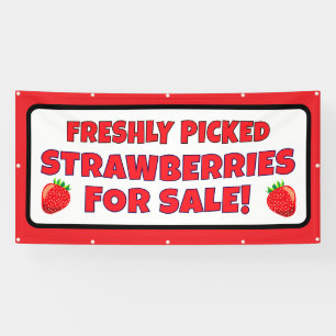 Fraises Personnalisées Pour Vendre Bannière