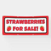 Fraises Personnalisées Pour Vendre Bannière (Horizontal)