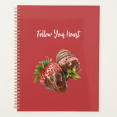 Fraises recouvertes de chocolat rouge (Devant)