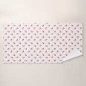 fraises rose (Serviette de bain)