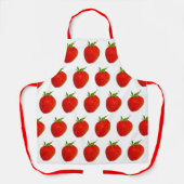 Fraises Rouge Vert Tout-Sur-Imprimer Tablier (Recto)