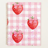 fraises rouges et rubans roses (Devant)
