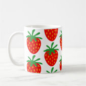 Fraises rouges motif idée cadeau de tasse à café (Gauche)