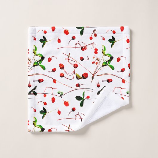 Fraises sauvages (Gant de toilette)