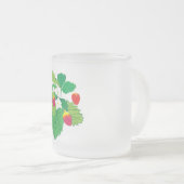 Fraises sauvages Mug en verre (Devant droit)