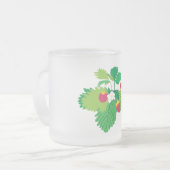 Fraises sauvages Mug en verre (Devant gauche)