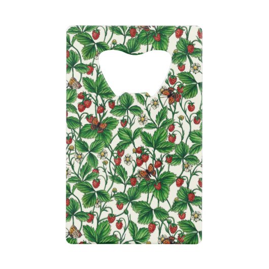 Fraises sauvages sur blanc (Devant)