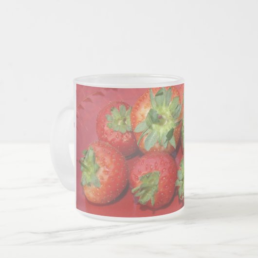 Fraises - tasse (Devant gauche)