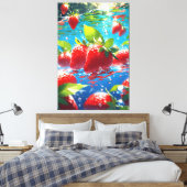 Fraises toile étirée Impression (Insitu(Chambre))