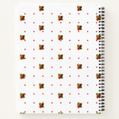 Fraises vintages et points Carnet spiral (Dos)