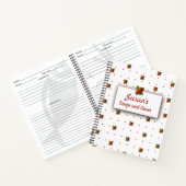 Fraises vintages et points Carnet spiral (Intérieur)