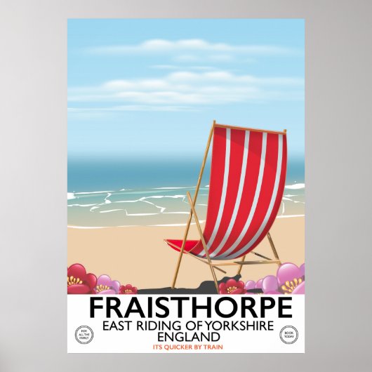 Fraisthorpe East Riding of Yorkshire, Engeland. Poster (Voorkant)