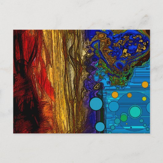 Fram - Abstracte kunst Briefkaart (Voorkant)