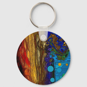 Fram - Abstracte kunst Sleutelhanger