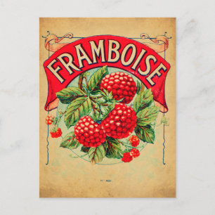 Framboe, fruit, strawberry, raspberry, s briefkaart