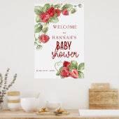 Framboise | Affiche de bienvenue baby shower (Cuisine)