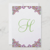 Framboise et chaux sur la Faire-part de mariage gl (Devant)