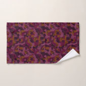 Framboise, mûre, marron et camouflage noix de musc (Serviette à main)