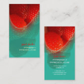 Framboise, produits frais carte de visite (Devant / Derrière)