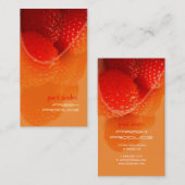 Framboise, produits frais photo cartes de visite (Devant / Derrière)