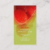 Framboise, produits frais photo cartes de visite (Dos)