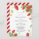 Framboise | Sweet Bridal Shower Invitation (Devant / Derrière)