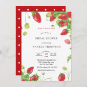 Framboise | Sweet Bridal Shower Invitation (Devant / Derrière)