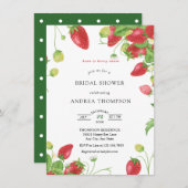 Framboise | Sweet Bridal Shower Invitation (Devant / Derrière)