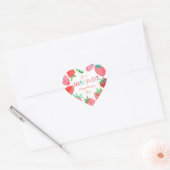 Framboise | Valentine | Rouge | Sticker rond (Enveloppe)