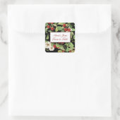 Framboises botaniques sur Étiquette Arrière - plan (Sac)