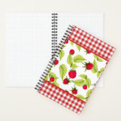 Framboises sur Red En vichy Bullet Journal (À l'intérieur)