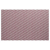 Framboises tirant rouge vert nom tissu motif (Yard)