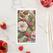 Framboos en Bloem Gast Handdoek Stijl Servetten (Insitu)