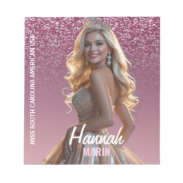 Framboos Glitter Uitknip Foto Handtekening Notitie Notitieblok