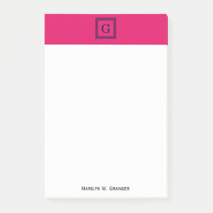 Framboos, Marineblauw Grieks Zeer belangrijk #1 Post-it® Notes