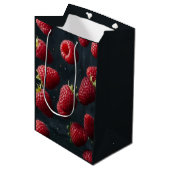framboos medium cadeauzakje (Voorkant Gekanteld)