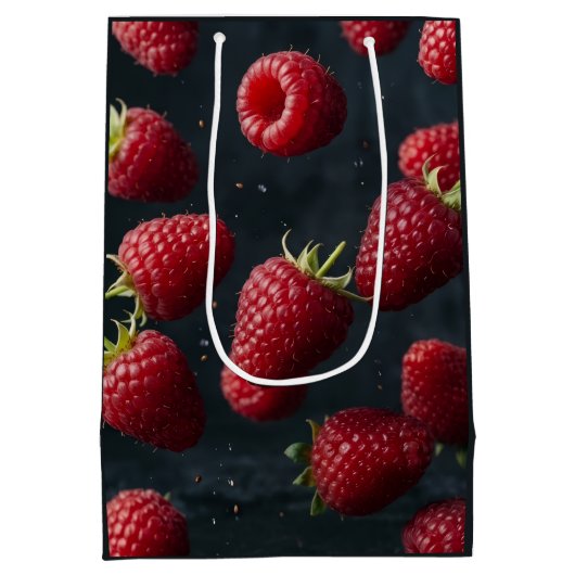 framboos medium cadeauzakje (Achterkant)