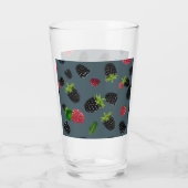 Framboos patroon 2 glas (Achterkant)