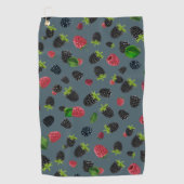 Framboos patroon 2 golfhanddoek (Voorkant)