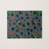 Framboos patroon 2 legpuzzel (Horizontaal)