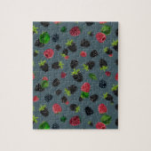 Framboos patroon 2 legpuzzel (Verticaal)