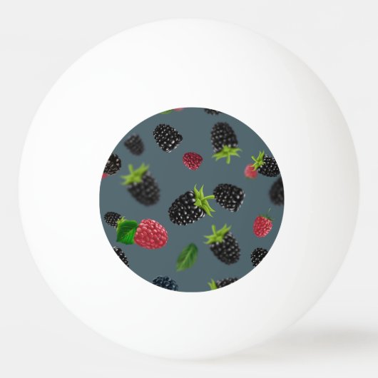 Framboos patroon 2 pingpongballen (Voorkant)