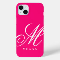 Framboos roze gemerkte Case-Mate iPhone 15 hoesje