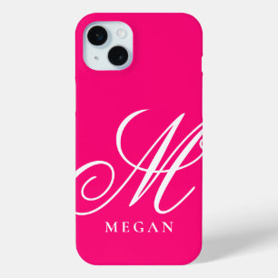 Framboos roze gemerkte Case-Mate iPhone 15 hoesje