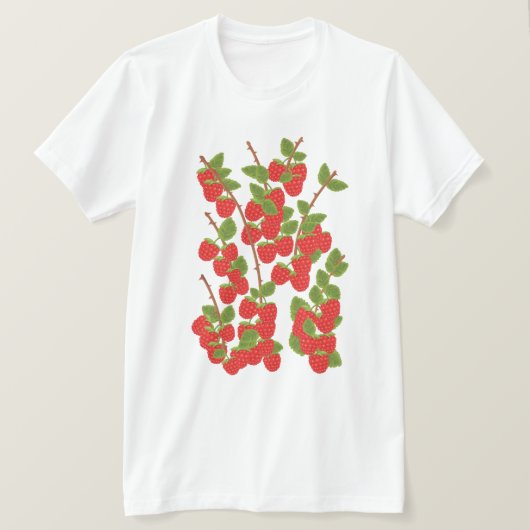 Framboos T-shirt (Design voorkant)