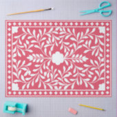 Framboos Traditioneel Bot Inlegwerk Decoupage Papi Tissuepapier (Craft)